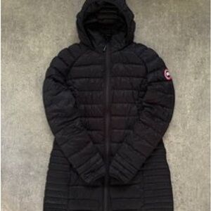 Canada Goose Women's Black Quilted Hooded Puffer